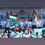 Aksi Unjuk Rasa Bela Palestina di Kabupaten Muara Enim