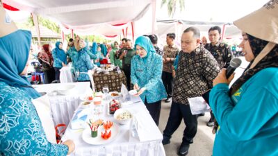 Emak-Emak di Muba Adu Kreatif Dalam Lomba Masakan Serba Ikan