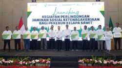 Pemprov Sumsel dengan Kepala Kantor BPJS Ketenagakerjaan Wilayah Sumbagsel  Teken MoU Lindungi Pekerja Pekebun Sawit Sumsel 