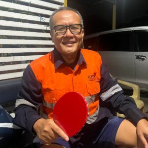 Tim Tenis Meja CGC Imbangi Lawan PTM CIpta Mandiri Lampung